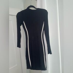 Charlotte Russe Black Ribbed Knit Top